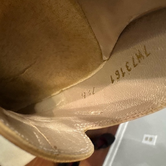 Stuart Weitzman loafer mules square tor. block heel size 7.5 - Picture 4 of 5